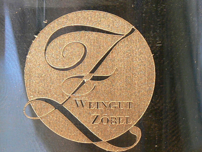 Hochglanz polierte Druckwalze Dm. 90mm umlaufend 3D-Laser graviert